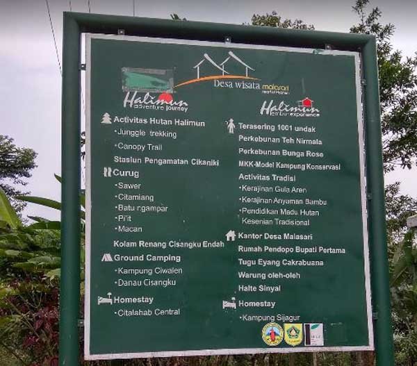 Desa Wisata Di Bogor peta