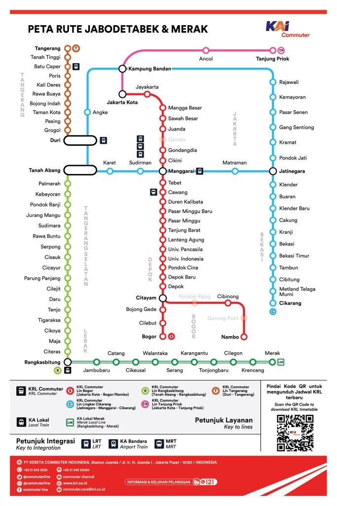 KRL dari Stasiun Bogor Sekarang Hanya Menuju Jakarta Kota Peta Rute KRL